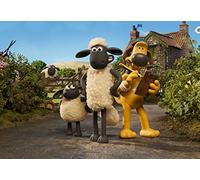 Cialda in Ostia per Decorazione Torte Cartoni Animati Bambini (Shaun - Una vita da pecora)