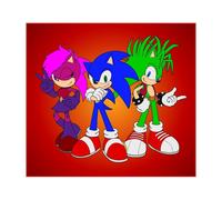 Cialda In Ostia Sonic Underground Cartoni Animati Torta Dischi Commestibile