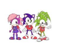 Cialda In Ostia Sonic Underground Cartoni Animati Torta Dischi Commestibile