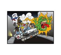 Cialda In Ostia The Real Ghostbusters Cartoni Animati Torta Dischi Commestibile