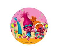 Cialda in Ostia Trolls, Poppy, DJ Suki, Smidge per Decorazione Torte