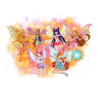Cialda In Ostia Winx Fatine Magiche Torta Decorazioni Dischi Commestibile