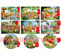 Cialda - Ostia per torte Gigantosaurus Dinosauri grande A3 cm. 42x29 o 28 cm