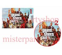 Cialda - Ostia per torte GTA V grande A3 cm. 42x29 o 28 cm