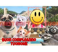 Cialda - Ostia per torte Mike il Carlino m2 Formato grande A3 cm. 42x29