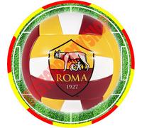 Cialda - Ostia per torte Roma Calcio Pallone Formato grande A3 cm. 28 diametro