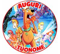 Cialda - Ostia per torte Scooby Doo Formato grande A3 cm. 28 diametro