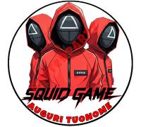 Cialda - Ostia per torte Squid Game Formato grande A3 cm. 28