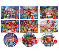 Cialda - Ostia per torte Super Hero Squad Show Formato grande A3 cm. 42x29 28cm