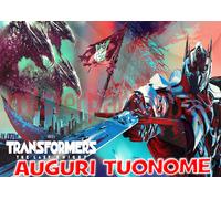 Cialda - Ostia per torte Transformers 5 m2 l'Ultimo Cavaliere Formato grande A3
