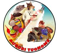 Cialda - Ostia per torte Troppo Cattivi 2 Formato grande A3 cm. 28 diametro