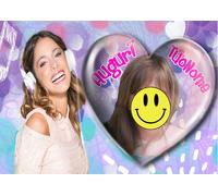 Cialda Ostia per torte Violetta m1 con tua foto A3 cm.42x29