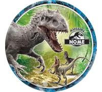 Cialda per Torta DINOSAURI Jurass World in FIBRA VEGETALE top qualita disponibile OSTIA e ZUCCHERO su richiesta (D, Fibra Vegetale)