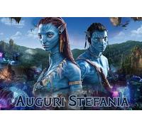 Cialda per torta personalizzabile personaggio evento a scelta ostia alimentare per cake design tonda o rettangolare (Avatar ( Rettangolare))