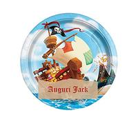 Cialda per torta personalizzabile personaggio evento a scelta (Pirati Nero)