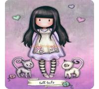 Cialda per torta tema bambola GORJUSS decorazione in pasta di zucchero personalizzata quadrata IMG 2