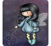 Cialda per torta tema bambola GORJUSS decorazione in pasta di zucchero personalizzata quadrata IMG 4