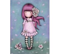 Cialda per torta tema bambola GORJUSS decorazione in pasta di zucchero personalizzata rettangolare IMG 3