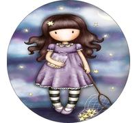 Cialda per torta tema bambola GORJUSS decorazione in pasta di zucchero personalizzata rotonda IMG 1