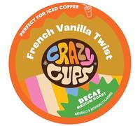 Cialde caffè al gusto francese alla vaniglia - sorprendenti capsule twist alla vaniglia francese decaffeinata per macchine per la preparazione Keurig K Cup 22 pezzi (1 pezzo)