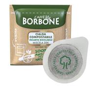 100 CIALDE CAFFE' BORBONE MISCELA VERDE ESE 44 MM CARTA MONODOSE DECAFFEINATO