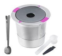 Cialde per caffè riutilizzabili, con filtro a rete in acciaio, lavabili in lavastoviglie, riutilizzabili, per dormitori, appartamenti, casa