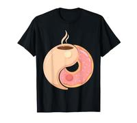 Ciambella al caffè Divertente Equilibrio Colazione Maglietta