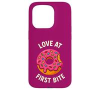 Ciambella alla fragola Love at First Bite Design Dolce Custodia per iPhone 15 Pro