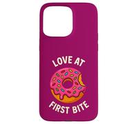 Ciambella alla fragola Love at First Bite Design Dolce Custodia per iPhone 15 Pro Max