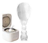 Ciambella di riso, a forma di coniglio, mestolo trasparente, cucchiaio antiaderente per cucinare, mescolare, mescolare, porzioni, per zuppe, insalate da cucina