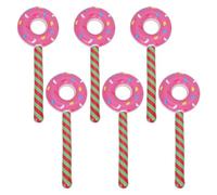 Ciambella Galleggiante Gonfiabile a Forma di Donut 6pezzi Pvc
