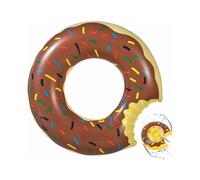 Ciambella gonfiabile in vinile con esclusivo design a segni di morso, facile da gonfiare, ideale per uso interno ed esterno. Assortimento di