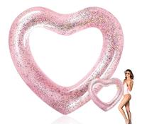 Ciambella Gonfiabile Mare O Piscina 120 Cm A Forma Di Cuore. Ciambella Gonfiabile Per Adulti In Spiaggia O In Piscina. Goditi L’Estate Con Questo Grande Galleggiante A Forma Di Cuore.