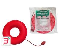 CIAMBELLA GONFIABILE PER INVALIDI IN GOMMA ROSSA TEAM DELUXE CON POMPA 40CM DIAMETRO