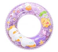 Ciambella Gonfiabile Per Nuoto Trasparente Con Glitter E Stampa Animalier