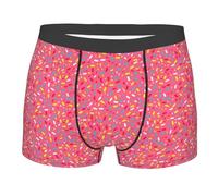 Ciambelle con Granelli Colorati Uomo Mutande Elastico Underwear Comfort Boxer Aderenti XL