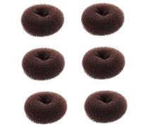 Ciambelle per chignon, Creatore per chignon extra piccolo per bambini, 6 pezzi a forma di calzino per ciambelle, Mini modellatore per per capelli corti e sottili (misura piccola 2, 4 pollici