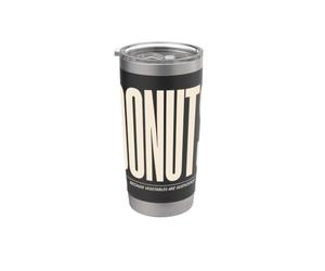 Ciambelle perché le verdure sono sospette Meme divertente Bicchiere termico in acciaio inox doppia parete