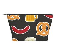 Ciambellina salata e birra, Borsa da toilette Borsa per trucco Borsa per cosmetici Borsa da toilette da viaggio portatile