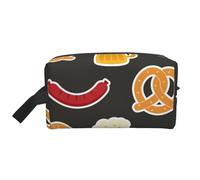 Ciambellina salata e birra, Borsa per il trucco Borsa per cosmetici Borsa da viaggio portatile da viaggio Borsa per trucco Organizer