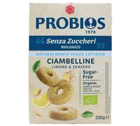 Probios Ciambelline Limone e Zenzero Bio - Senza Zuccheri - Confezione da 200 g