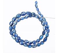 Cianite blu ovale perline pepita filamenti, perline sciolte di cianite, pietra preziosa di forma ovale da 5 x 7 a 8 x 11 mm, filo da 20,3 cm Gems Valley