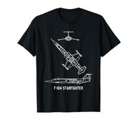 Cianografie dell'aereo americano F-104 Starfighter Maglietta