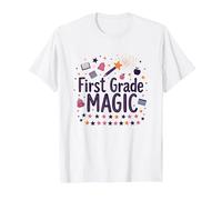 Ciao 1 ° Grado Ragazza di Prima elementare Scuola Maglietta, Uomo, Bianco, 4XL
