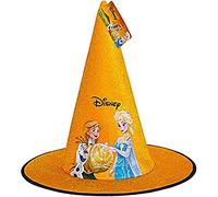 Ciao 29006 - Cappello Cono da Strega in Tessuto Disney Frozen Halloween, Arancio, Taglia Unica