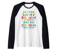 Ciao 9th Grade So Long 8th Fun Graduation Ritorno a scuola Maglia con Maniche Raglan