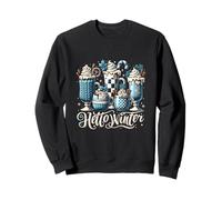 Ciao a Winter Sweet Cozy Coffee Lovers Snowman Christmas Felpa