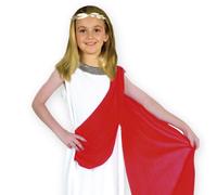 Ciao Abito Puella Roma Antica Costume Carnevale Bianco Bambina