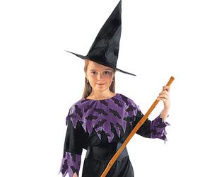 Ciao Abito Strega Della Notte Costume Halloween Nero Viola Bambina