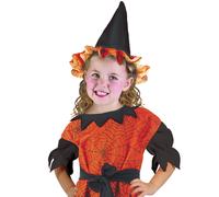 Ciao Abito Streghetta Spiderella Costume Halloween Arancione Nero Bambina